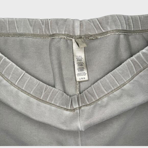 Skims Lounge Shorts Large Ash Gray High Waist Cotton Jersey Minimalist Fit - Picture 3 of 7